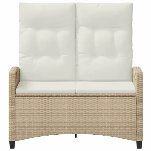  Kerti pad Beige és krém 105 x 60 x 112 cm Acél és poliészter