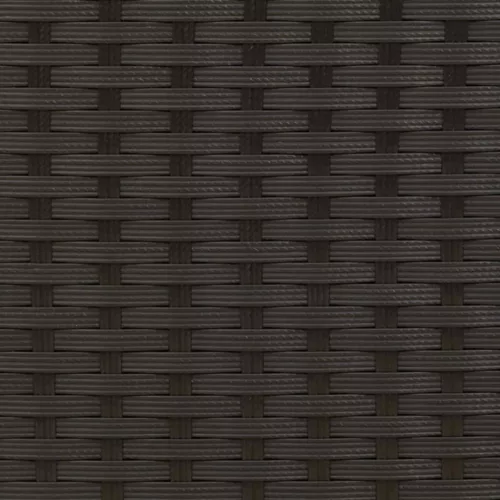  Fekvő Kerti Szék Fekete és Krém 64 x 57,5 x 112 cm polirattan