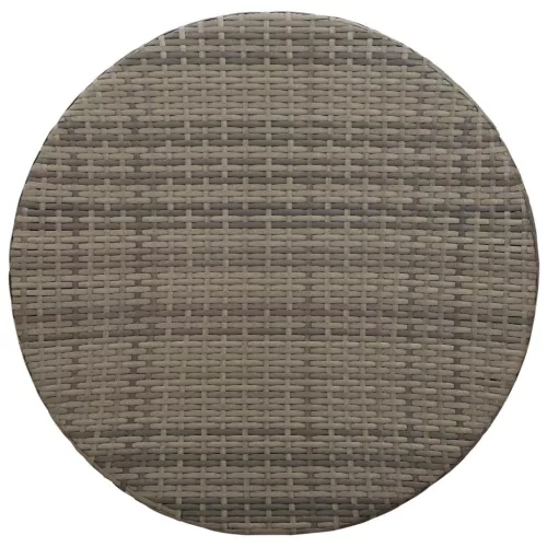  Kültéri dohányzóasztal Szürke Ø 68 x 30 cm polirattan