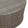  Kültéri dohányzóasztal Szürke Ø 68 x 30 cm polirattan