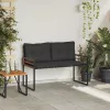  Fa réteg pad párnával Egyszínű Tompa szürke 114 x 55 x 77 cm