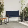  Fa réteg pad párnával Egyszínű Tengerészkék 114 x 55 x 77 cm
