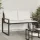  pad párnával Fekete és krémfehér 115 x 65 x 72 cm Rattan