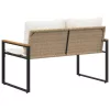  pad párnával Beige és Krémszínű 115 x 65 x 72 cm Rattan