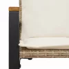  pad párnával Beige és Krémszínű 115 x 65 x 72 cm Rattan