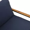  pad párnával Szürke és sötétkék 115 x 65 x 72 cm Rattan