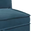  Tárolóval ellátott kanapé Kék Bársony