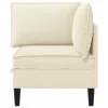  Sarok Sofa tárolóval Krémszínű Bársony