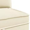  Sarok Sofa tárolóval Krémszínű Bársony