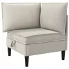  Sarok Sofa tárolóval Zabpehely Bársony