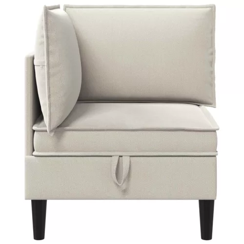  Sarok Sofa tárolóval Zabpehely Bársony