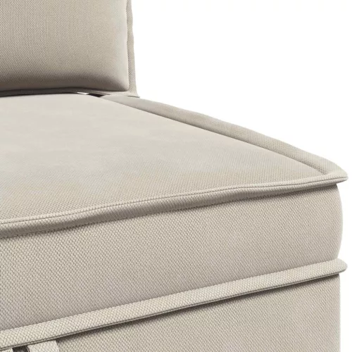  Sarok Sofa tárolóval Zabpehely Bársony