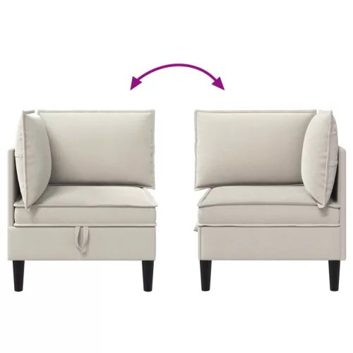  Sarok Sofa tárolóval Zabpehely Bársony