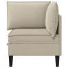  Sarok Sofa tárolóval Homokszín Bársony