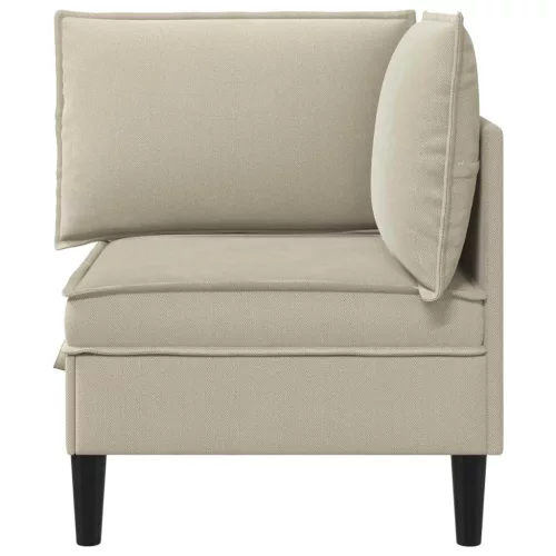  Sarok Sofa tárolóval Homokszín Bársony