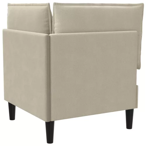  Sarok Sofa tárolóval Homokszín Bársony