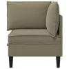  Sarok Sofa tárolóval Khaki Bársony