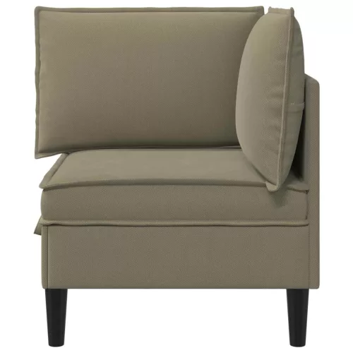  Sarok Sofa tárolóval Khaki Bársony
