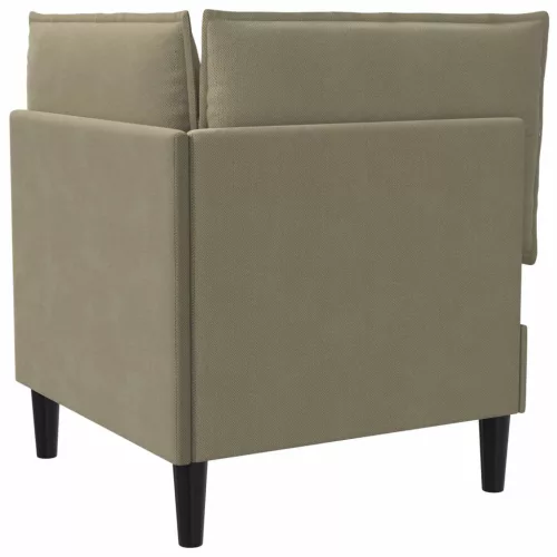 Sarok Sofa tárolóval Khaki Bársony