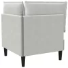  Sarok Sofa tárolóval Világosszürke Bársony