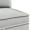  Sarok Sofa tárolóval Világosszürke Bársony