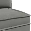  Sarok Sofa tárolóval Sötétszürke Bársony