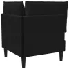  Sarok Sofa tárolóval Fekete Bársony