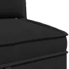  Sarok Sofa tárolóval Fekete Bársony