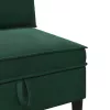  Középső kanapé tárolóval Sötétzöld Bársony