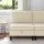  Középső Sofa tárolóval Krémszínű Bársony
