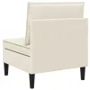  Középső Sofa tárolóval Krémszínű Bársony