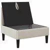  Középső Sofa tárolóval Zabpehely Bársony