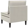  Középső Sofa tárolóval Zabpehely Bársony