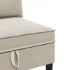  Középső Sofa tárolóval Zabpehely Bársony