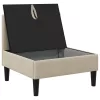  Középső Sofa tárolóval Homokszín Bársony