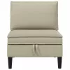  Középső Sofa tárolóval Homokszín Bársony