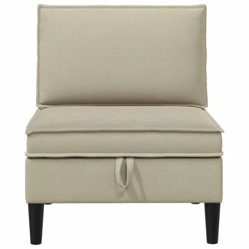 Középső Sofa tárolóval Homokszín Bársony
