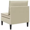  Középső Sofa tárolóval Homokszín Bársony