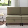  Középső Sofa tárolóval Khaki Bársony