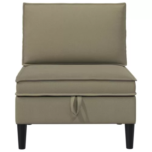  Középső Sofa tárolóval Khaki Bársony