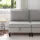  Középső Sofa tárolóval Világosszürke Bársony
