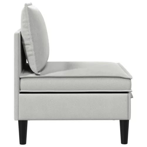  Középső Sofa tárolóval Világosszürke Bársony