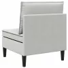  Középső Sofa tárolóval Világosszürke Bársony