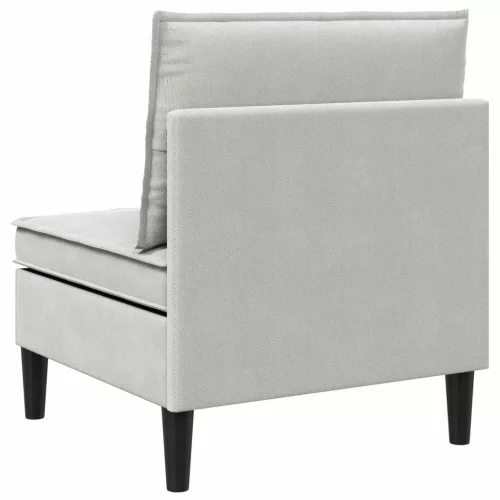  Középső Sofa tárolóval Világosszürke Bársony
