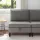  Középső Sofa tárolóval Sötétszürke Bársony