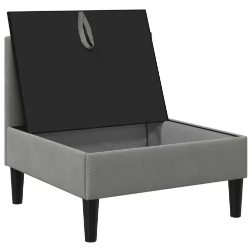  Középső Sofa tárolóval Sötétszürke Bársony