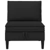  Középső Sofa tárolóval Fekete Bársony