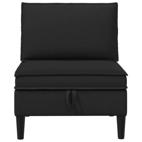  Középső Sofa tárolóval Fekete Bársony