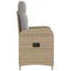  Fekvő Kerti Szék Beige és Világosszürke 57 x 63 x 94 cm