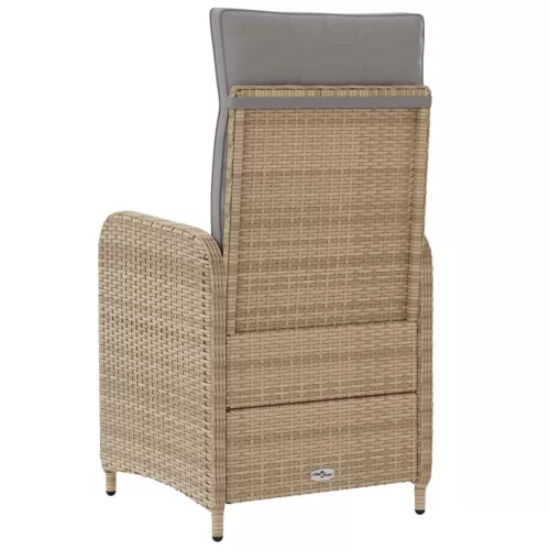  Fekvő Kerti Szék Beige és Világosszürke 57 x 63 x 94 cm